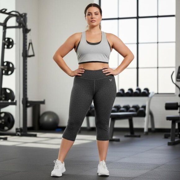 Pink Yoga Victorias Secret Capri Pants M - Picture 1 of 8